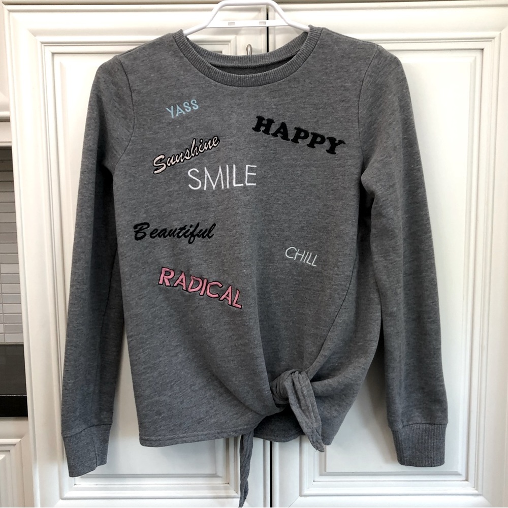 Positive message Hollister graphic soft women’s sweatshirt